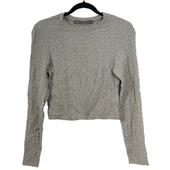 Enza Costa Puckered Crop Top Gray Size Small Pre-Loved - Picture 1 of 3